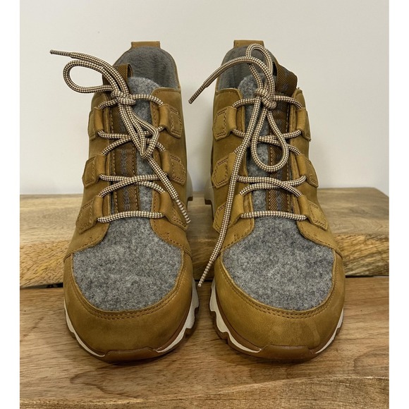 Sorel Kinetic Caribou Sneaker Waterproof Shoes Womens Size 8 Lace Up Boots - Picture 5 of 12